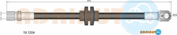 Adriauto 19.1204 - Тормозной шланг autospares.lv