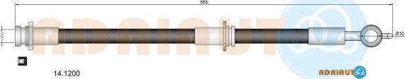 Adriauto 14.1200 - Тормозной шланг autospares.lv