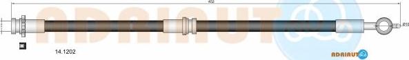 Adriauto 14.1202 - Тормозной шланг autospares.lv