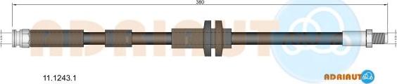 Adriauto 11.1243.1 - Тормозной шланг autospares.lv