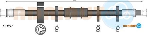 Adriauto 11.1247 - Тормозной шланг autospares.lv