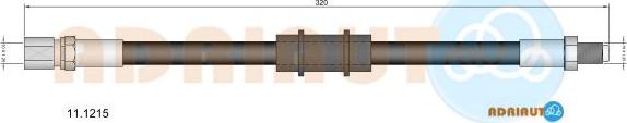 Adriauto 11.1215 - Тормозной шланг autospares.lv