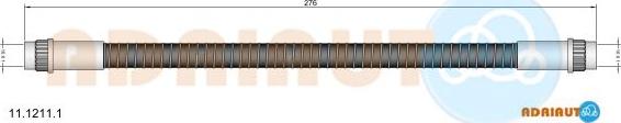 Adriauto 11.1211.1 - Тормозной шланг autospares.lv