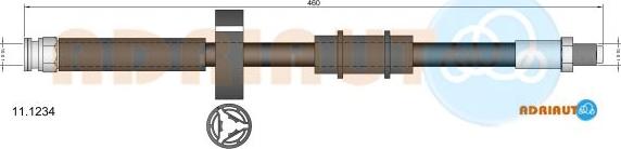 Adriauto 11.1234 - Тормозной шланг autospares.lv