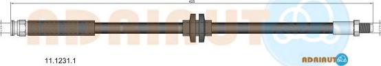 Adriauto 11.1231.1 - Тормозной шланг autospares.lv