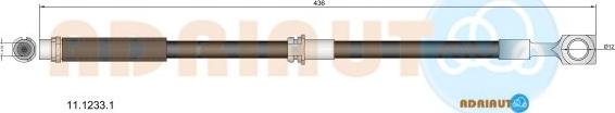 Adriauto 11.1233.1 - Тормозной шланг autospares.lv