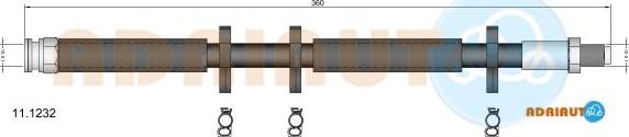 Adriauto 11.1232 - Тормозной шланг autospares.lv