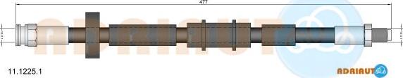 Adriauto 11.1225.1 - Тормозной шланг autospares.lv