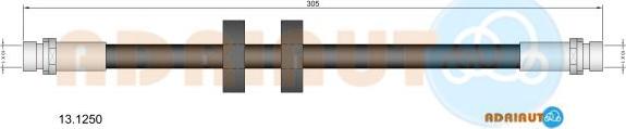 Adriauto 13.1250 - Тормозной шланг autospares.lv