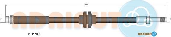 Adriauto 13.1205.1 - Тормозной шланг autospares.lv