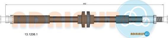 Adriauto 13.1206.1 - Тормозной шланг autospares.lv