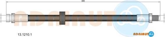 Adriauto 13.1210.1 - Тормозной шланг autospares.lv