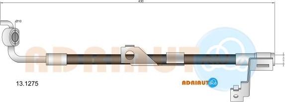 Adriauto 13.1275 - Тормозной шланг autospares.lv