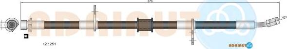 Adriauto 12.1251 - Тормозной шланг autospares.lv