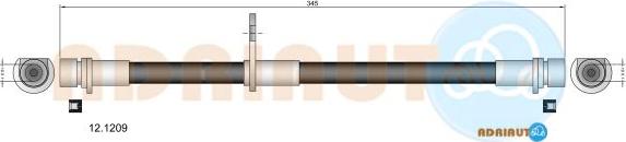 Adriauto 12.1209 - Тормозной шланг autospares.lv