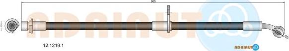 Adriauto 12.1219.1 - Тормозной шланг autospares.lv