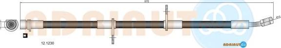 Adriauto 12.1230 - Тормозной шланг autospares.lv