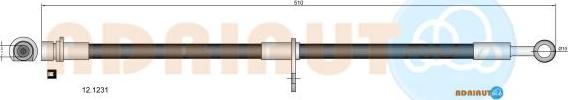 Adriauto 12.1231 - Тормозной шланг autospares.lv