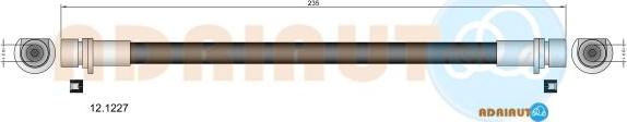 Adriauto 12.1227 - Тормозной шланг autospares.lv