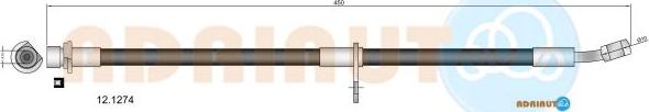 Adriauto 12.1274 - Тормозной шланг autospares.lv