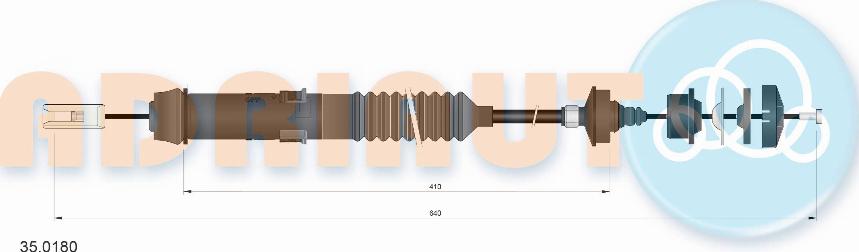 Adriauto 35.0180 - Трос, управление сцеплением autospares.lv