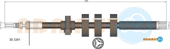 Adriauto 35.1241 - Тормозной шланг autospares.lv