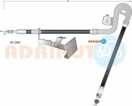 Adriauto 35.1264 - Тормозной шланг autospares.lv