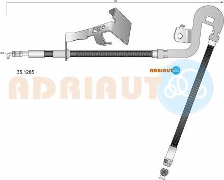 Adriauto 35.1265 - Тормозной шланг autospares.lv