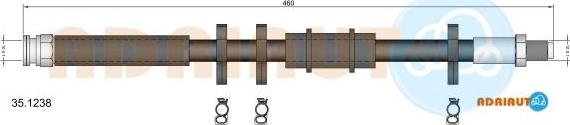 Adriauto 35.1238 - Тормозной шланг autospares.lv