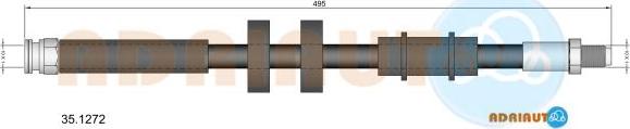 Adriauto 35.1272 - Тормозной шланг autospares.lv