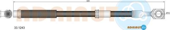 Adriauto 33.1243 - Тормозной шланг autospares.lv