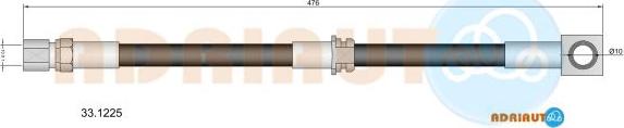 Adriauto 33.1225 - Тормозной шланг autospares.lv