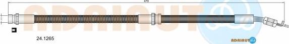 Adriauto 24.1265 - Тормозной шланг autospares.lv