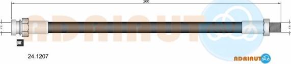 Adriauto 24.1207 - Тормозной шланг autospares.lv