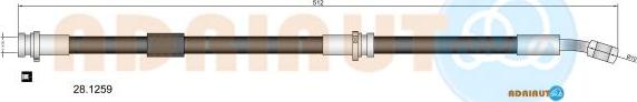 Adriauto 28.1259 - Тормозной шланг autospares.lv