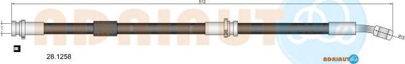 Adriauto 28.1258 - Тормозной шланг autospares.lv