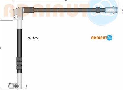 Adriauto 28.1266 - Тормозной шланг autospares.lv