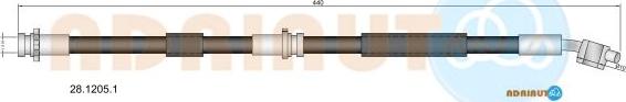 Adriauto 28.1205.1 - Тормозной шланг autospares.lv