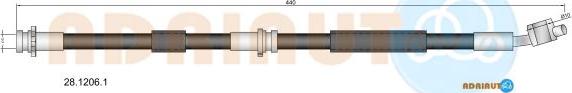 Adriauto 28.1206.1 - Тормозной шланг autospares.lv