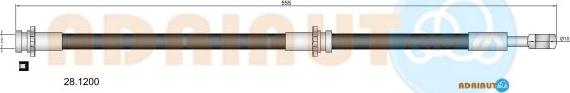 Adriauto 28.1200 - Тормозной шланг autospares.lv