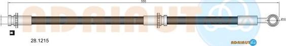 Adriauto 28.1215 - Тормозной шланг autospares.lv