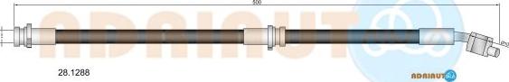 Adriauto 28.1288 - Тормозной шланг autospares.lv