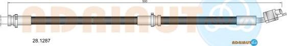 Adriauto 28.1287 - Тормозной шланг autospares.lv