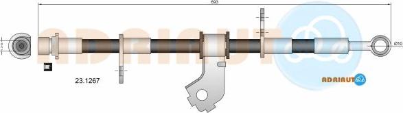 Adriauto 23.1267 - Тормозной шланг autospares.lv