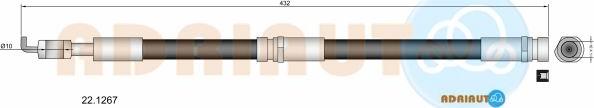 Adriauto 22.1267 - Тормозной шланг autospares.lv