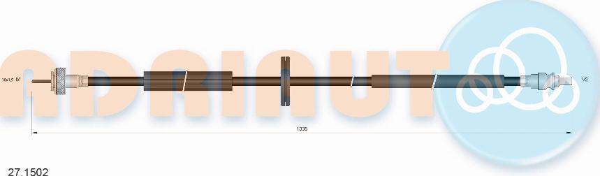 Adriauto 271502 - Тросик спидометра autospares.lv