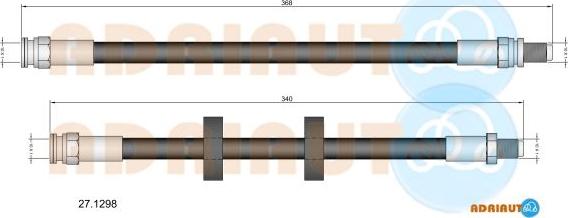 Adriauto 27.1298 - Тормозной шланг autospares.lv