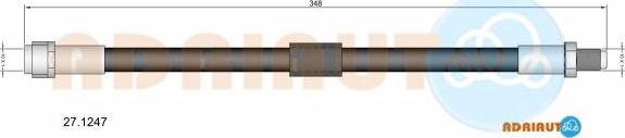 Adriauto 27.1247 - Тормозной шланг autospares.lv