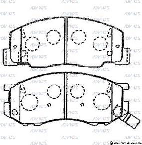 Blue Print ADT34259 - Тормозные колодки, дисковые, комплект autospares.lv