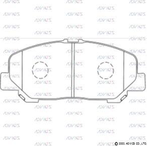 Advics SN695 - Тормозные колодки, дисковые, комплект autospares.lv